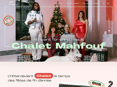 Hotel Mahfouf christmas redesign scrolling animation animated animation christmas e commerce eshop fashion genz home homepage redesign scroll stickers ui uidesign ux uxdesign web webdesign website xmas