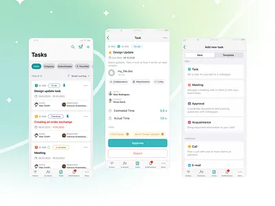 Mobile app Upservice android design figma ios mobile native ui ux