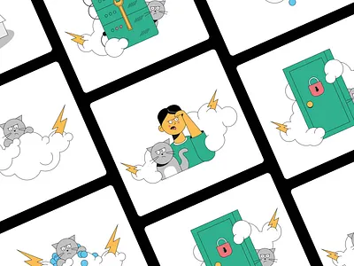 Error illustrations 404 409 500 empty state error figma illustration ui ux webdesign