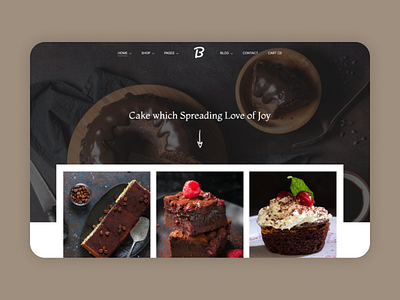 Cake & Bakery Website Template shop