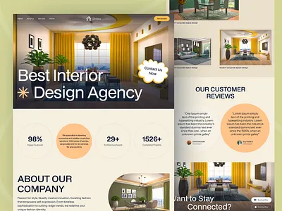 Interior Design Agency agency architecture bold clean company home page interior interior agency interior design landing page luger design minimul design modern design popular popular design room design ui web ui website website design