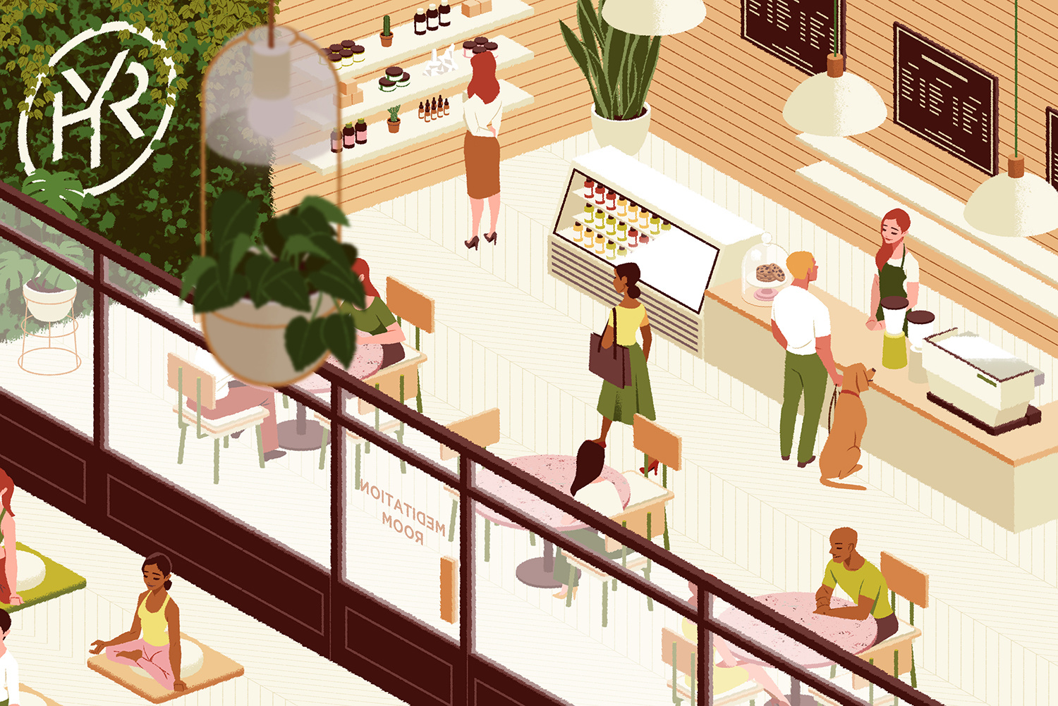 Café digital donghyun lim folioart illustration