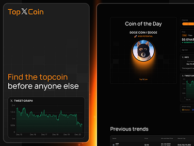 Landing page for currency tracking bitcoin blockchain crypto crypto plarform design ethereum financial finance finances financial fintech landing page ui user interface ux visual design webdesign