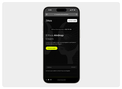 Airdrop Eligibility Checker (Mobile) crypto daap defi design ui web3