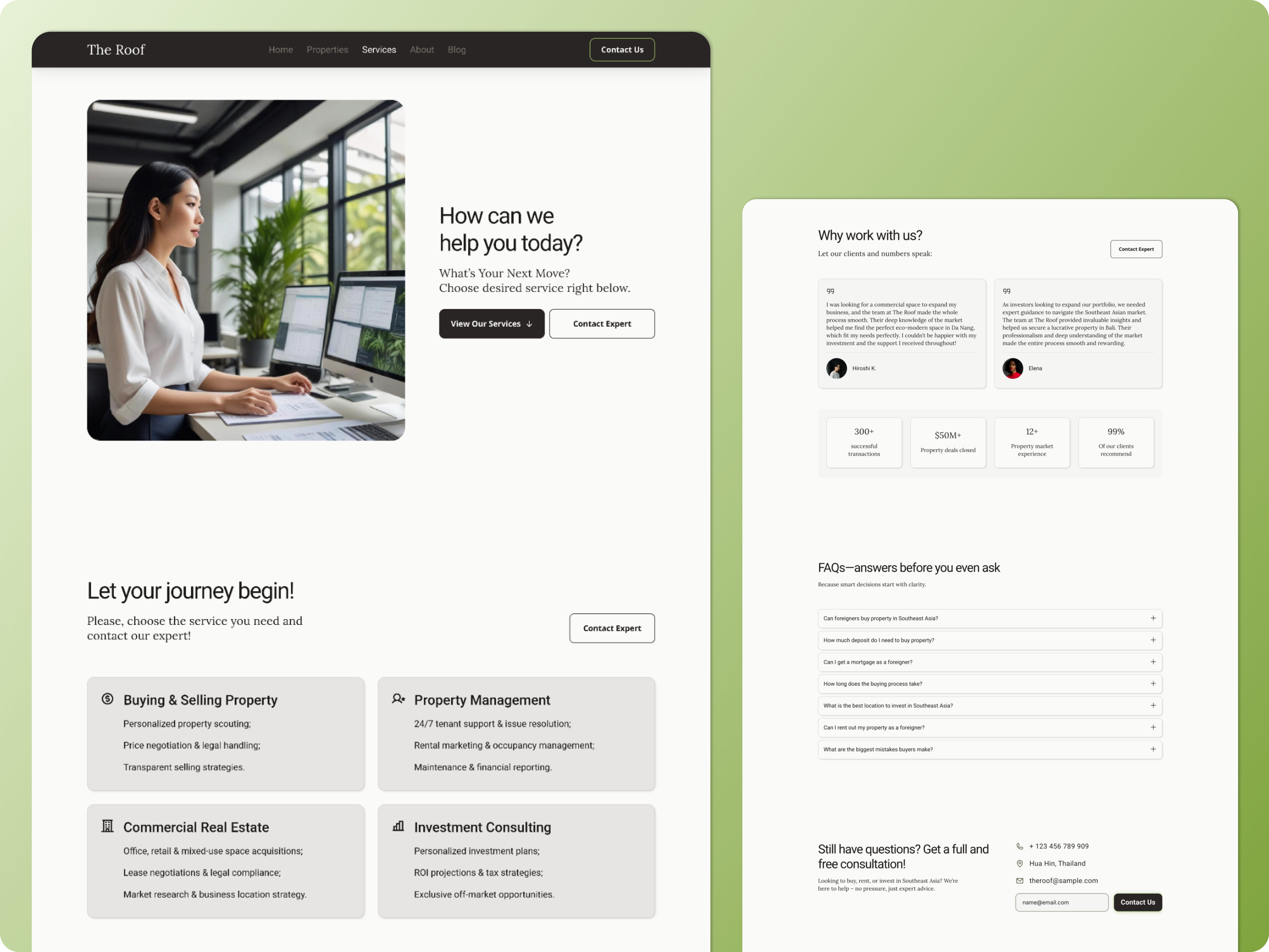 Example of Website Redesign | Figma | Dev Friendly