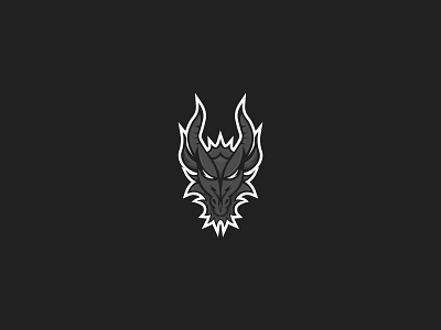 Dragon logo adobe black branding design dragon dragon logo gaming illustrator logo logo design vector white