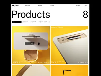Stykka - Website Design, 02 design ecommerce furniture interface layout ui webdesign website