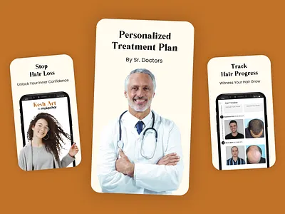 Hair App - Splash Screen adobexd mobile
