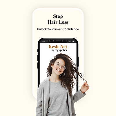 Hair App - Splash Screen adobexd mobile