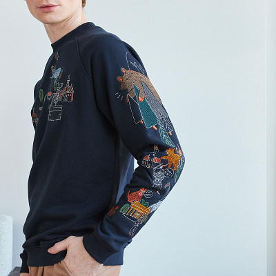 Illustrations for a Belarusian clothing brand «Honar» clothes digital art digital illustration embroery illustration print procreate product design