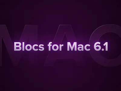 Blocs Website Builder 6.1 - Released macapp macos typography web design website builder