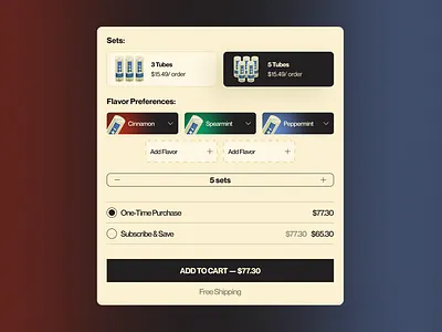 Shopify Cart Design for Bizz Gum contra conversion optimization cuberto e commerce figma product design shopify sketch ui ux woocommerce