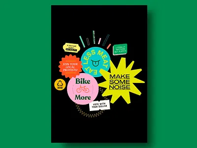 Encouraging Vibrant Poster Design color contrast colorful colorful poster creative creative poster darkk background encouraging messages high contrast messages modern modern design motivation playful playful design poster poster design vibrant vibrant colors