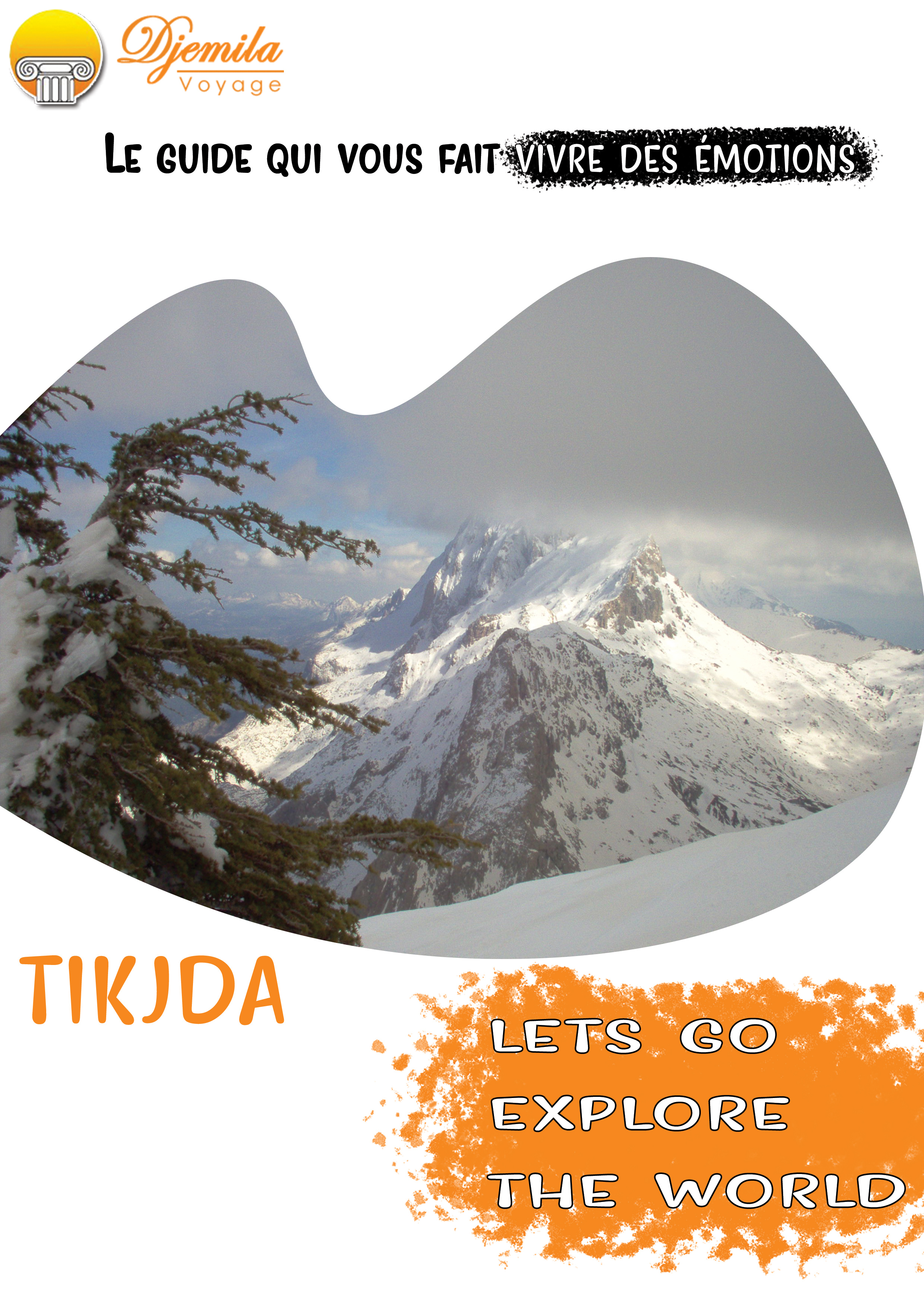 advertising for travel agency (magazine) adevrtising agency graphic design magazine mountain snow travel