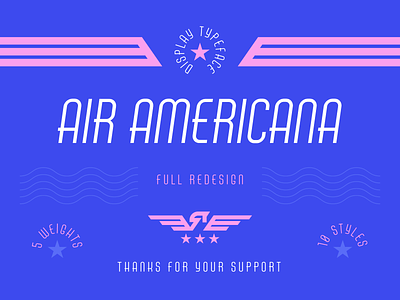 Air Americana Typeface air air americana airline america americana blue eagle font fonts logo portugal redesign typeface typography