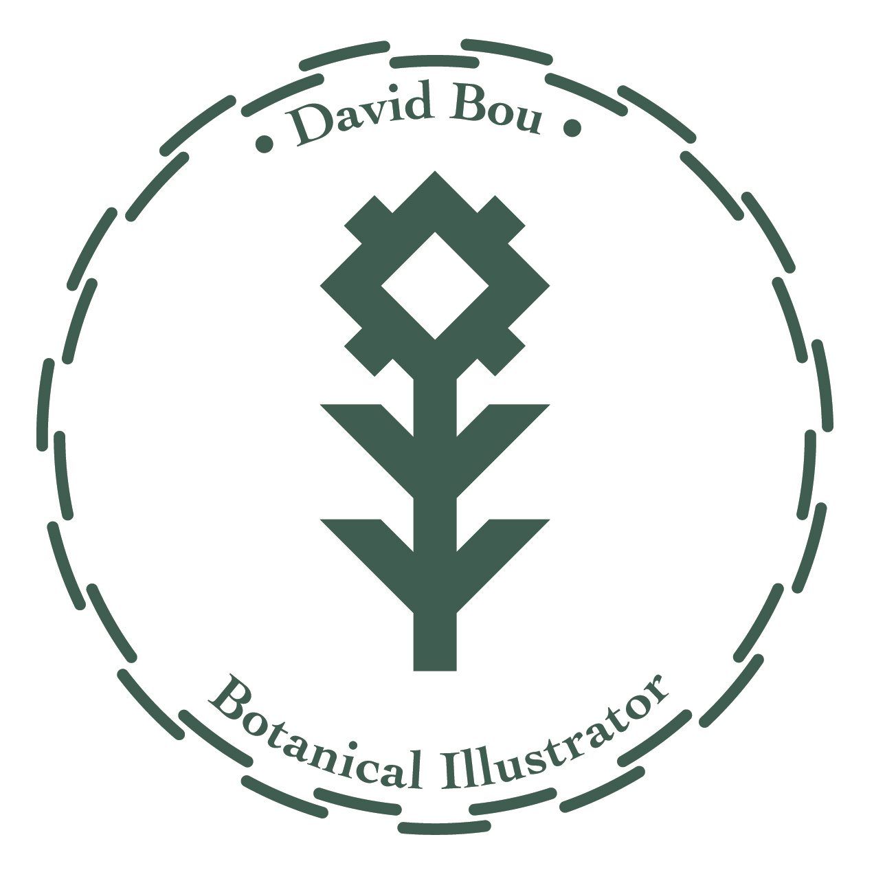 Botanical illustrator logo