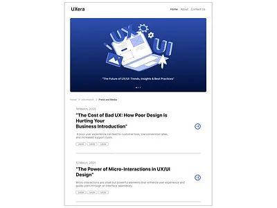 Daily UI #051 - Press Page app design ui uix101 ux uxui