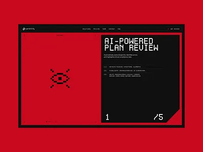 AI interface landing page screens design ✦ Permitify animation design interactive interface landing page motion graphics screen service site startup ui ux web web design website