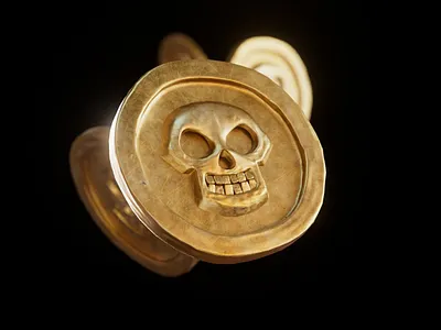 Pirate Coins 3d animation branding c4d cinema 4d design illustration interactive logo motion redshift