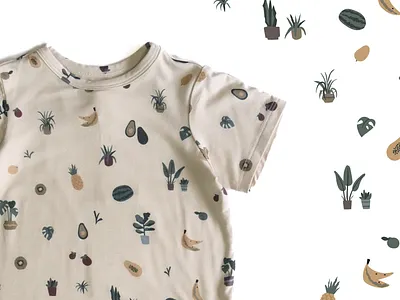 "Jungalo" Print | Little Thunder Clothing calgary canada design female artist graphic design illustration illustrator pattern plant plant drawing plant illustration plant pattern surface pattern design