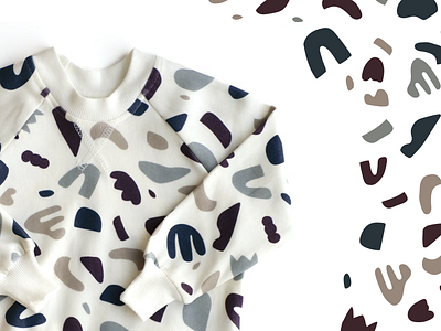 "River Rock" Print | Little Thunder Clothing branding calgary canada design female artist illustration illustrator rock rock pattern surface pattern design