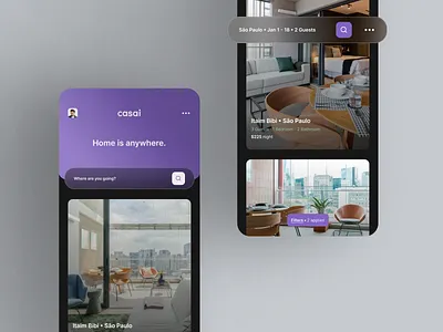 Casai Mobile Website apartment app booking booking app concept dashboard design flight hotel reservation saas starup travel trip ui ux web concept web design