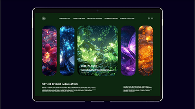 Gardens of the future 🌿🌌✨ ai animation design figma ui vector