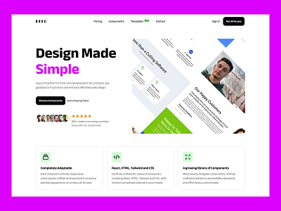 RECO for Design and Develop app design develop figma landing page product design saas ui web website design