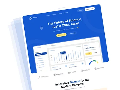Finance Saas Landing Page ai finance ai saas ai website b2b banking landing page banking website finance landing page finance website graphic design landing page modern payroll saas web saas website startup ui web web design website