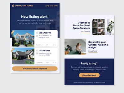 Real estate listing flyer