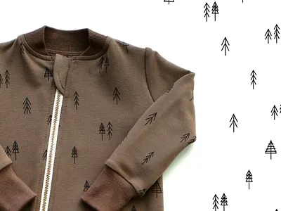 "Nordic Tree" Print | Little Thunder Clothing branding calgary canada childrens clothing design female artist forest illustration illustrator kids clothing nature surface pattern design tree
