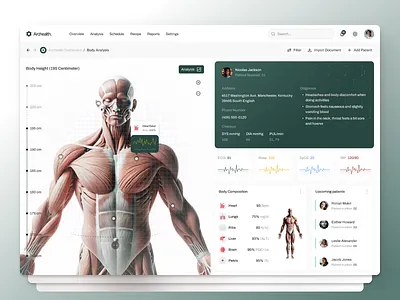 Medical Dashboard UI Concept concept dailyui dashboard health tech illustration medical dashboard product design saas ui web design