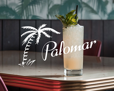 Palomar bar branding cocktail bar cuban diner graphic design illustration menu portland restaurant retro