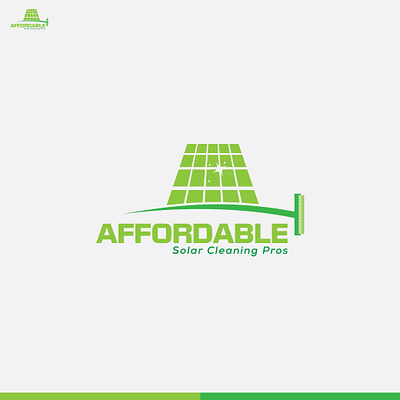 Logo for Solar Cleaning service. adobe illustrator brand design brand identity branding cleaning service design graphic design illustration logo logo design solar cleaning