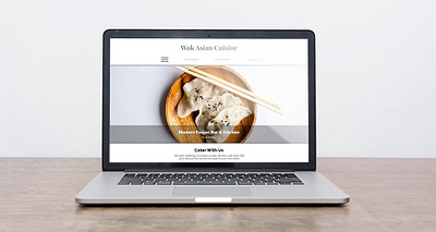 Wok Asian Cuisine Website coding css design food graphic design html web design website