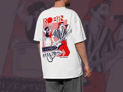 ROBIN Band T-Shirt – Wear the Sound of Hamburg album cover band merch band shirt branding character design cover art design graphic design illustration merchandise music music art shirt design shirt logo shirt mockup streetwear