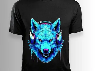 T-Shirt Design Designed By: Hive of Solution 3d animation art branding graphic design hiveofsolutions logo motion graphics t shirt ui wolf