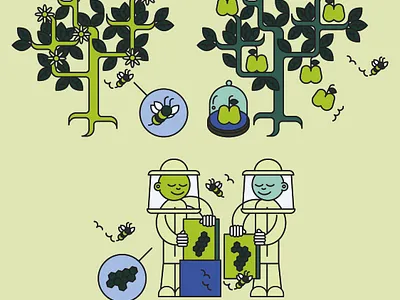 WeTransfer Report illustration 2d branding flat flat design illustration infographic nature vector