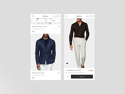 Ecommerce minimal - Product Page UXUI add to cart clean clothing design e commerce ecommerce mens clothing minimal minimalism minimalistic product page shop shoppin page shopping shpify ui ux web shop