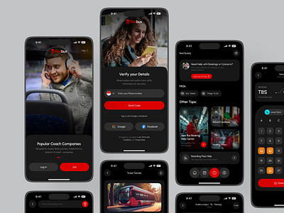 Bus Booking App app design app ui booking app booking tickets bus bus app bus booking bus booking app ios app design mobile app mobile app design public transport public transport app select seat ticket booking ticket booking app tickets app transport app ui ui design