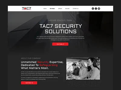 TAC7: Web Solutions for Security Professionals corporate website professional services security solutions web design