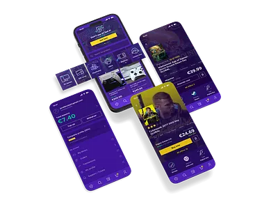 Eneba.com Marketplace mobile app MVP ecomemrce mobile app ui