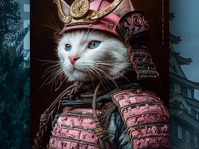 Імператор Кусь-Інь ai branding cat daliy design illustration poster print