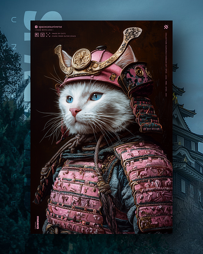 Імператор Кусь-Інь ai branding cat daliy design illustration poster print