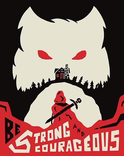 Be Strong design graphic design hand drawn illustration lino lino cut vector wood block woodcut