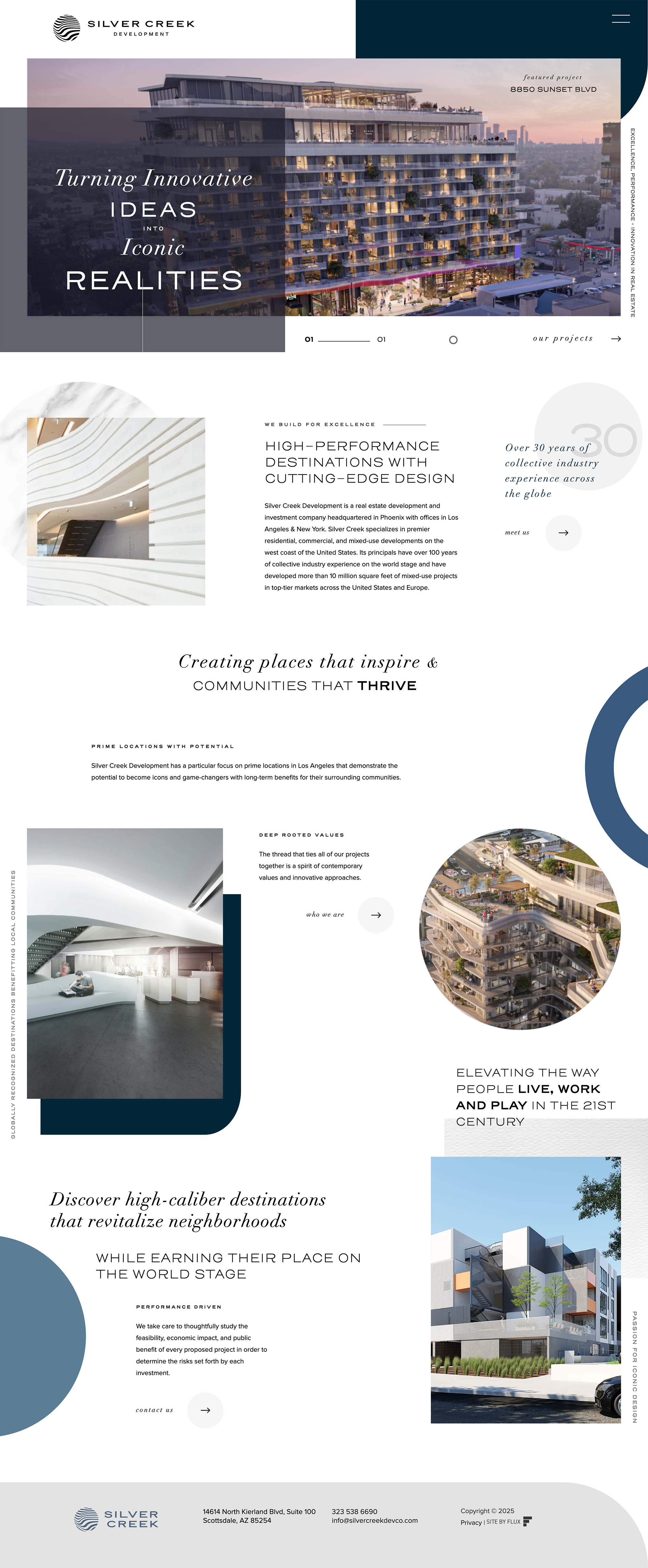 Silver Creek website design