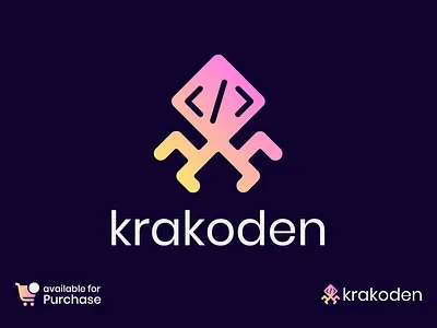 Octopus Logo ai bitcoin coding communication crypto platform cryptocurrencies data development icon kraken logo design minimal logo ocean octopus octopus logo programming saas technology web development ww3