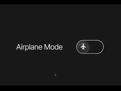 Toggle Switch - Airplane Mode app dailyui design illustration modes switch toggle ui ux vector