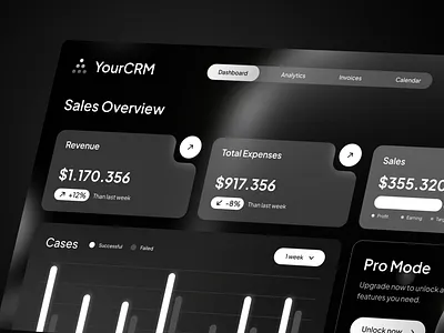 CRM System | Dashboard crm dark interface dashboard design interface ui uiux design user expirience user interface ux web design