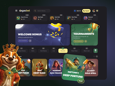 Gambling Website - Casino Betting betting betting casino casino website design gambling game graphic design ui ux web web design website